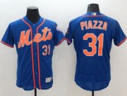 Wholesale Cheap Mets #31 Mike Piazza Blue Flexbase Authentic Collection Stitched MLB Jersey