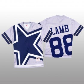 Wholesale Cheap NFL Dallas Cowboys #88 CeeDee Lamb White Men\'s Mitchell & Nell Big Face Fashion Limited NFL Jersey
