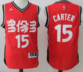 Wholesale Cheap Men\'s Toronto Raptors #15 Vince Carter Red Chinese Stitched 2017 NBA Revolution 30 Swingman Jersey