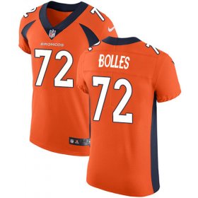 Wholesale Cheap Nike Broncos #72 Garett Bolles Orange Team Color Men\'s Stitched NFL Vapor Untouchable Elite Jersey
