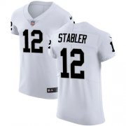 Wholesale Cheap Nike Raiders #12 Kenny Stabler White Men's Stitched NFL Vapor Untouchable Elite Jersey