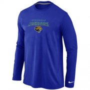 Wholesale Cheap Nike Jacksonville Jaguars Heart & Soul Long Sleeve T-Shirt Blue