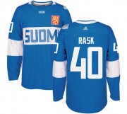 Wholesale Cheap Team Finland #40 Tuukka Rask Blue 2016 World Cup Stitched NHL Jersey