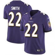 Wholesale Cheap Nike Ravens #22 Jimmy Smith Purple Team Color Men's Stitched NFL Vapor Untouchable Limited Jersey