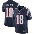 Wholesale Cheap Nike Patriots #18 Matt Slater Navy Blue Team Color Men's Stitched NFL Vapor Untouchable Limited Jersey