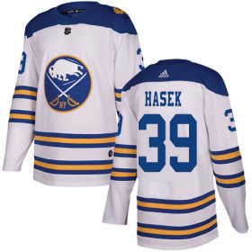 Wholesale Cheap Adidas Sabres #39 Dominik Hasek White Authentic 2018 Winter Classic Stitched NHL Jersey