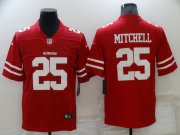 Wholesale Cheap Nike San Francisco 49ers #25 Elijah Mitchell Red Vapor Limited Jersey