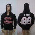 Wholesale Cheap CCM Chicago Blackhawks #88 Patrick Kane Black Lace Up Hoodie