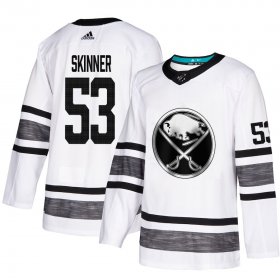 Wholesale Cheap Adidas Sabres #53 Jeff Skinner White Authentic 2019 All-Star Youth Stitched NHL Jersey