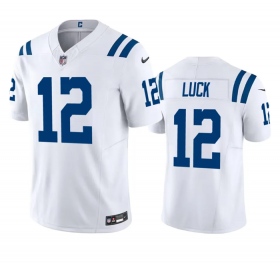 Wholesale Cheap Men\'s Indianapolis Colts #12 Andrew Luck White 2023 F.U.S.E Vapor Untouchable Stitched Football Jersey