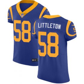 Wholesale Cheap Nike Rams #58 Cory Littleton Royal Blue Alternate Men\'s Stitched NFL Vapor Untouchable Elite Jersey