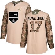Wholesale Cheap Adidas Kings #17 Ilya Kovalchuk Camo Authentic 2017 Veterans Day Stitched NHL Jersey