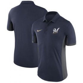 Wholesale Cheap Men\'s Milwaukee Brewers Nike Navy Franchise Polo