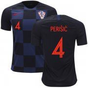 Wholesale Cheap Croatia #4 Perisic Away Kid Soccer Country Jersey