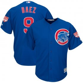 Wholesale Cheap Cubs #9 Javier Baez Blue 2019 Spring Training Cool Base Stitched MLB Jersey