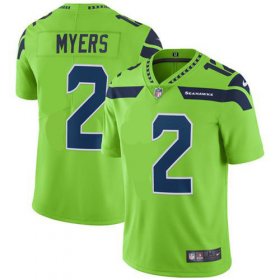 Wholesale Cheap Nike Seahawks #2 Jason Myers Green Men\'s Stitched NFL Limited Rush Jersey