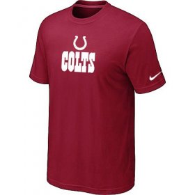 Wholesale Cheap Nike Indianapolis Colts Authentic Logo NFL T-Shirt Red