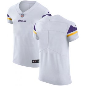Wholesale Cheap Nike Vikings Blank White Men\'s Stitched NFL Vapor Untouchable Elite Jersey