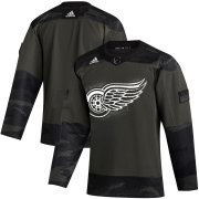 Wholesale Cheap Detroit Red Wings Adidas 2019 Veterans Day Authentic Practice NHL Jersey Camo