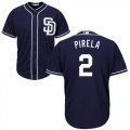 Wholesale Cheap Padres #2 Jose Pirela Navy blue Cool Base Stitched Youth MLB Jersey