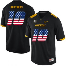 Wholesale Cheap Missouri Tigers 10 Kentrell Brothers Black USA Flag Nike College Football Jersey
