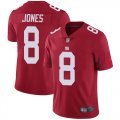Wholesale Cheap Nike Giants #8 Daniel Jones Red Alternate Men's Stitched NFL Vapor Untouchable Limited Jersey