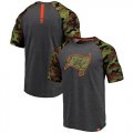Wholesale Cheap Tampa Bay Buccaneers Pro Line by Fanatics Branded College Heathered Gray/Camo T-Shirt