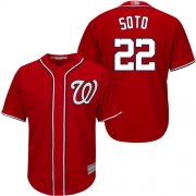 Wholesale Cheap Nationals #22 Juan Soto Red New Cool Base Stitched MLB Jersey