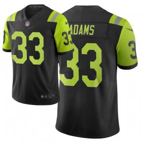 Wholesale Cheap Nike Jets #33 Jamal Adams Black Men\'s Stitched NFL Limited City Edition Jersey