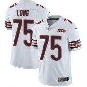 Wholesale Cheap Nike Bears #75 Kyle Long White Men's 100th Season Stitched NFL Vapor Untouchable Limited Jersey