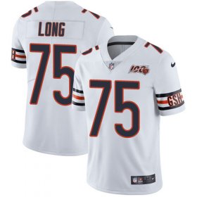Wholesale Cheap Nike Bears #75 Kyle Long White Men\'s 100th Season Stitched NFL Vapor Untouchable Limited Jersey