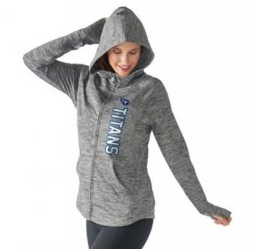 Wholesale Cheap Women\'s NFL Tennessee Titans G-III 4Her by Carl Banks Recovery Full-Zip Hoodie Heathered Gray