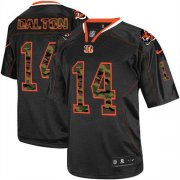 Wholesale Cheap Nike Bengals #14 Andy Dalton Black Men's Stitched NFL Elite Camo Fashion Jersey