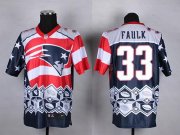Wholesale Cheap Nike Patriots #33 Kevin Faulk Navy Blue Men's Stitched NFL Elite Noble Fashion Jersey