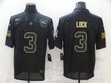 Wholesale Cheap Men's Denver Broncos #3 Drew Lock Black 2020 Salute To Service Stitched NFL Nike Limited Jersey