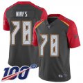 Wholesale Cheap Nike Buccaneers #78 Tristan Wirfs Gray Men's Stitched NFL Limited Inverted Legend 100th Season Jersey