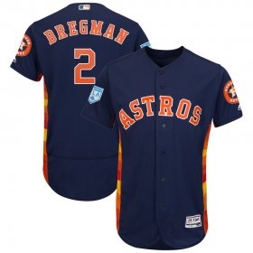 Wholesale Cheap Astros #2 Alex Bregman Navy 2019 Spring Training Flex Base Stitched MLB Jersey
