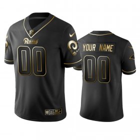 Wholesale Cheap Nike Rams Custom Black Golden Limited Edition Stitched NFL Jersey