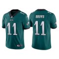 Wholesale Cheap Youth Philadelphia Eagles #11 A. J. Brown Green Vapor Untouchable Limited Stitched Football Jersey
