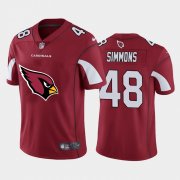 Wholesale Cheap Arizona Cardinals #48 Isaiah Simmons Red Men's Nike Big Team Logo Vapor Limited NFL Jersey