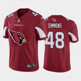 Wholesale Cheap Arizona Cardinals #48 Isaiah Simmons Red Men\'s Nike Big Team Logo Vapor Limited NFL Jersey