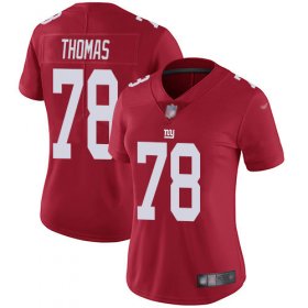 Wholesale Cheap Nike Giants #78 Andrew Thomas Red Women\'s Stitched NFL Limited Inverted Legend Jersey