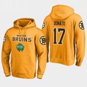 Wholesale Cheap Bruins #17 Ryan Donato Gold 2018 Winter Classic Fanatics Alternate Logo Hoodie
