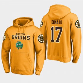 Wholesale Cheap Bruins #17 Ryan Donato Gold 2018 Winter Classic Fanatics Alternate Logo Hoodie