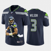 Cheap Seattle Seahawks #3 Russell Wilson Nike Team Hero Vapor Limited NFL 100 Jersey Navy