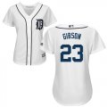Wholesale Cheap Tigers #23 Kirk Gibson White Home Women's Stitched MLB Jersey
