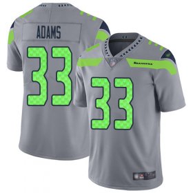 Wholesale Cheap Nike Seahawks #33 Jamal Adams Gray Men\'s Stitched NFL Limited Inverted Legend Jersey