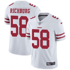 Wholesale Cheap Nike 49ers #58 Weston Richburg White Youth Stitched NFL Vapor Untouchable Limited Jersey
