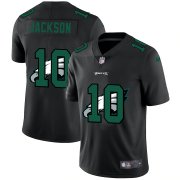 Wholesale Cheap Philadelphia Eagles #10 Desean Jackson Men's Nike Team Logo Dual Overlap Limited NFL Jersey Black