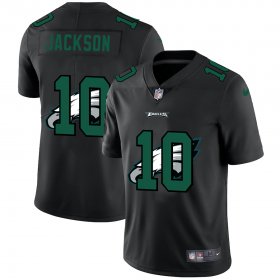 Wholesale Cheap Philadelphia Eagles #10 Desean Jackson Men\'s Nike Team Logo Dual Overlap Limited NFL Jersey Black